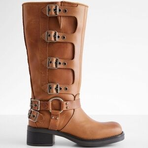 Steve Madden Tan Combat & Moto Boots